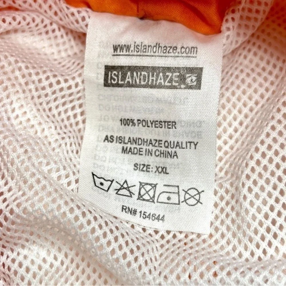 Islandhaze Orange Volley Swim Shorts XXL 17in Beach Surf‎ Vacation Mens NWT